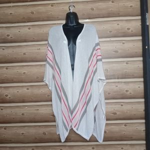 5/$20 JACK women open front cardigan poncho multicolor size‎ Xsmall
